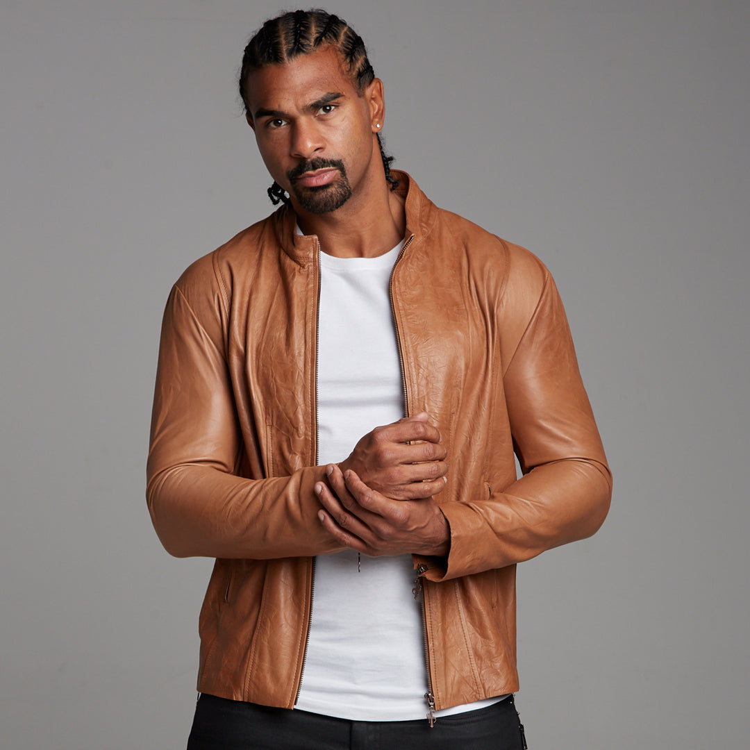 Tan Lambs Leather Jacket - FSH205