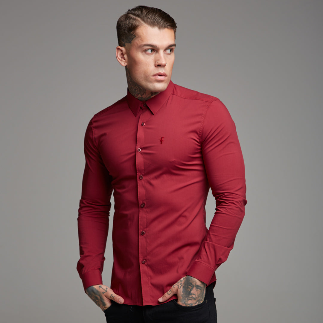 Super Slim Stretch Classic Oxblood Red - FS141