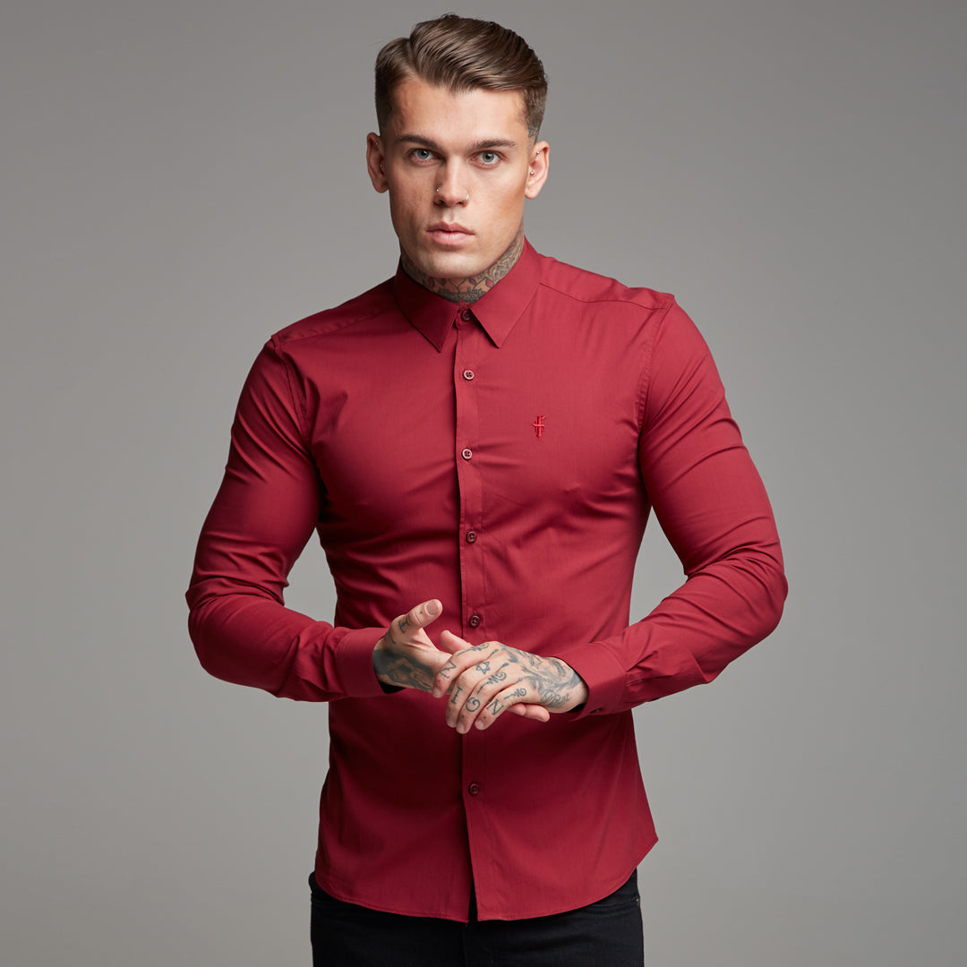 Super Slim Stretch Classic Oxblood Red - FS141