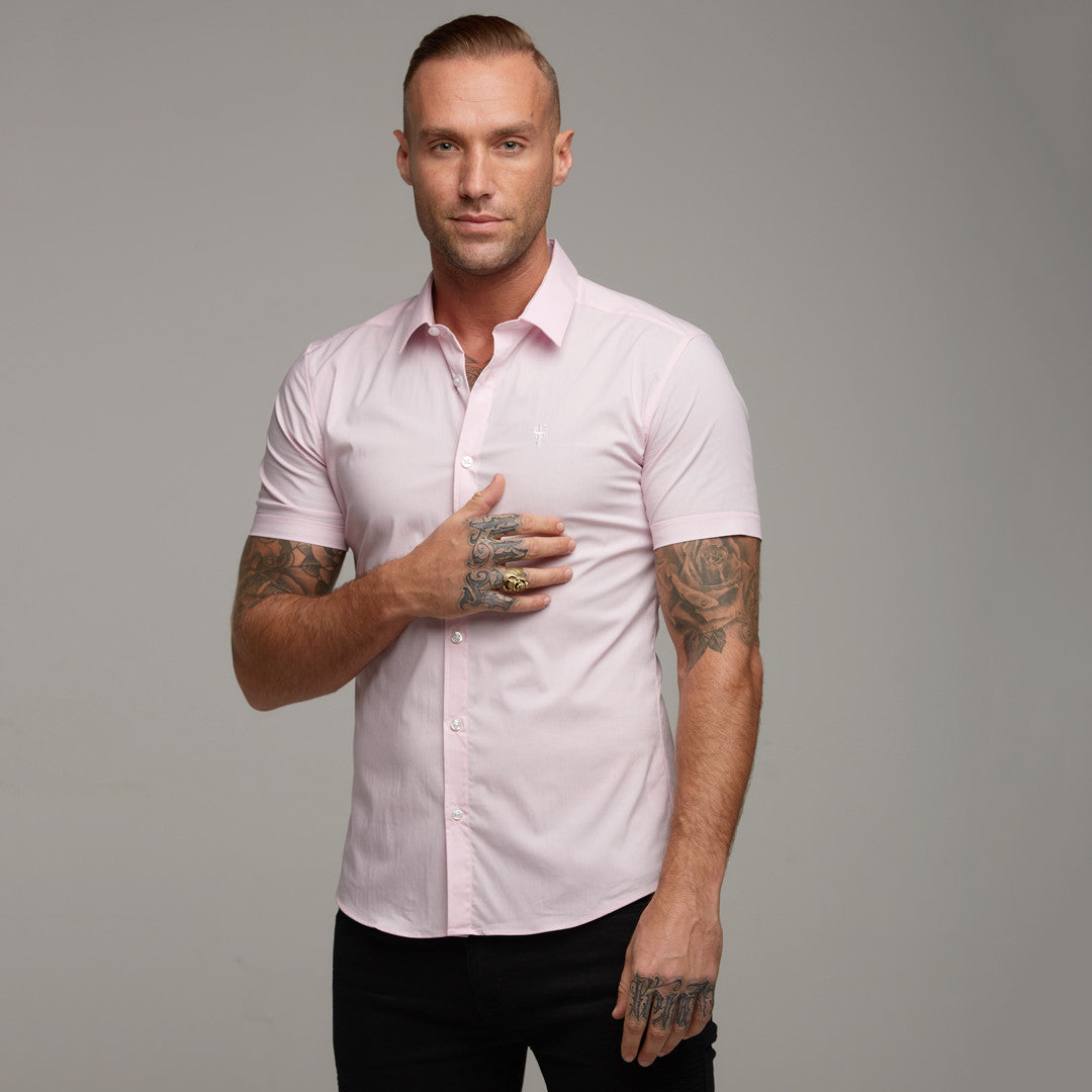 Super Slim Stretch Classic Pink Short Sleeve - FS184