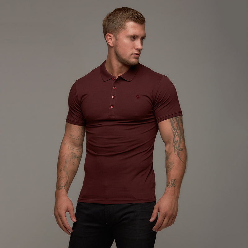 Father Sons Classic Burgundy Polo Shirt - FSH042