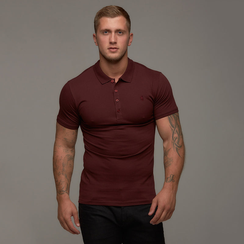 Father Sons Classic Burgundy Polo Shirt - FSH042