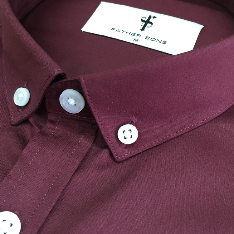 Father Sons Classic Burgundy Short Sleeve - FS138 (LAST CHANCE)