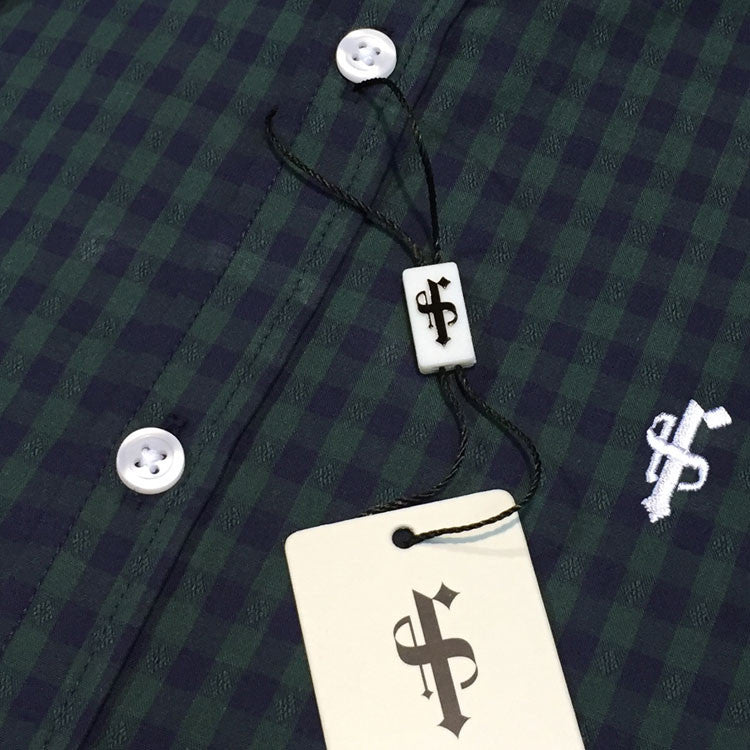 Green & Navy Tartan Short Sleeve - FS082 (LAST CHANCE)