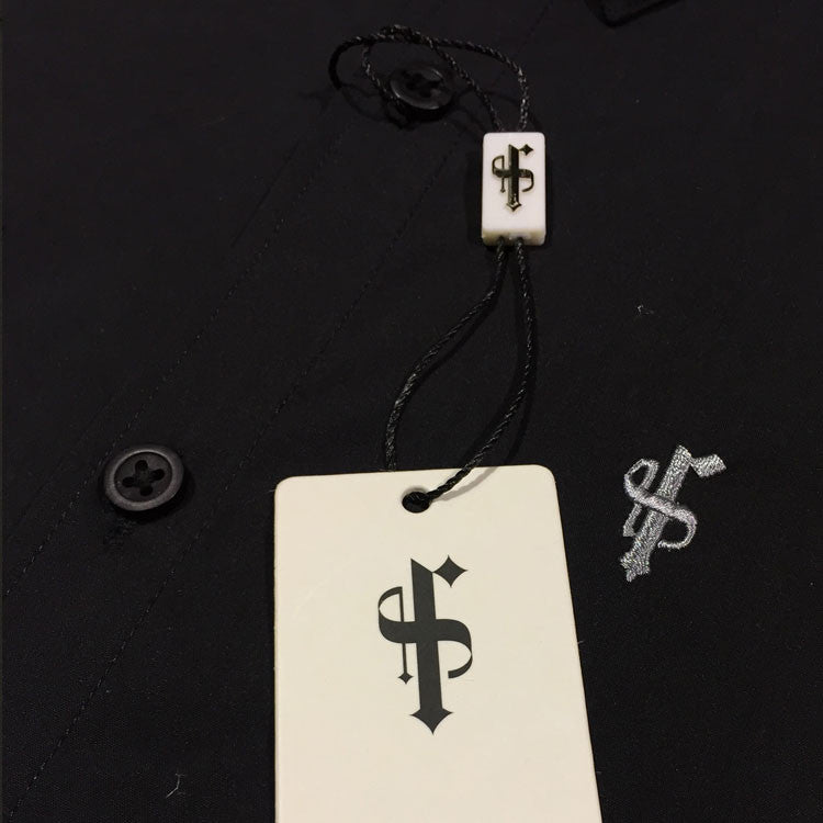 Super Slim Stretch Classic Black Short Sleeve - FS127