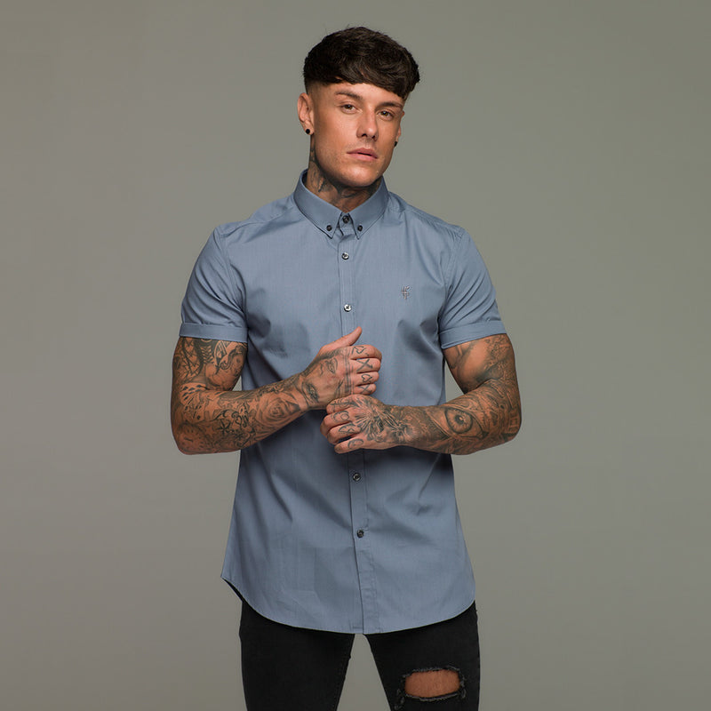 Father Sons Slate Grey Short Sleeve - FS216 (LAST CHANCE)