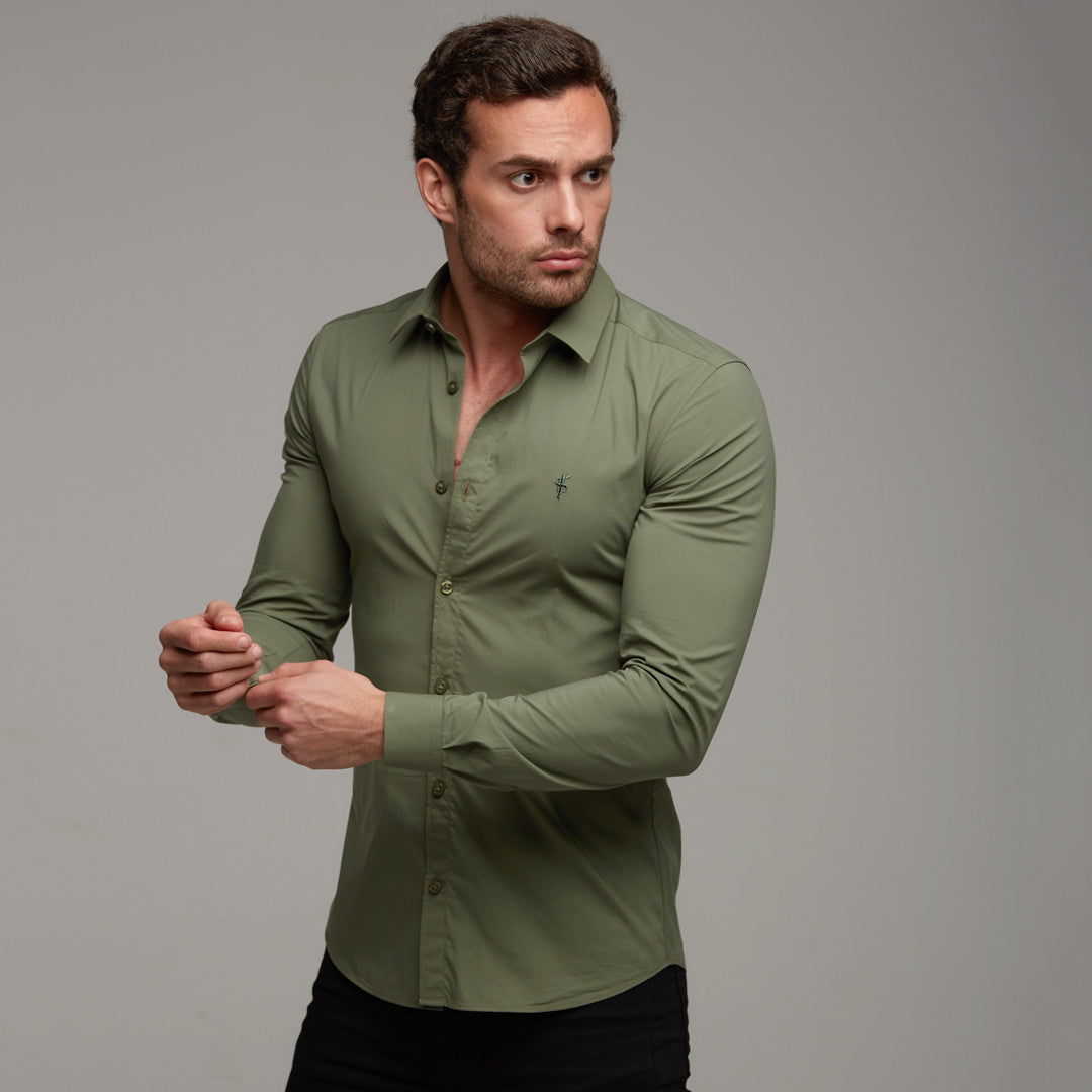 Super Slim Stretch Classic Khaki - FS233
