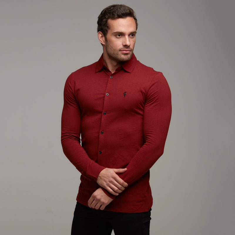 Father Sons Super Slim Oxblood Jersey - FSH03 (LAST CHANCE)