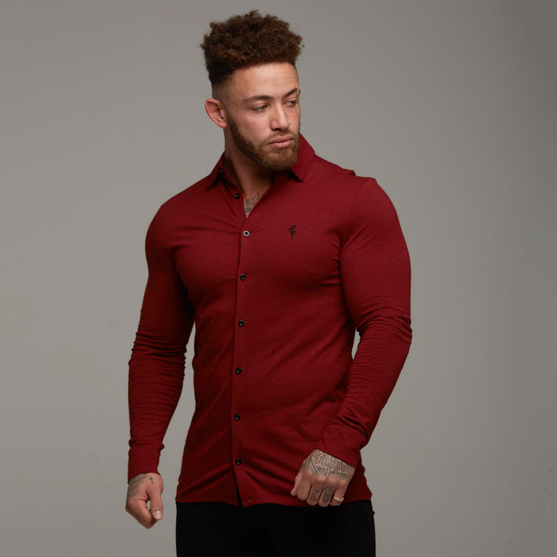 Father Sons Super Slim Oxblood Jersey - FSH03 (LAST CHANCE)