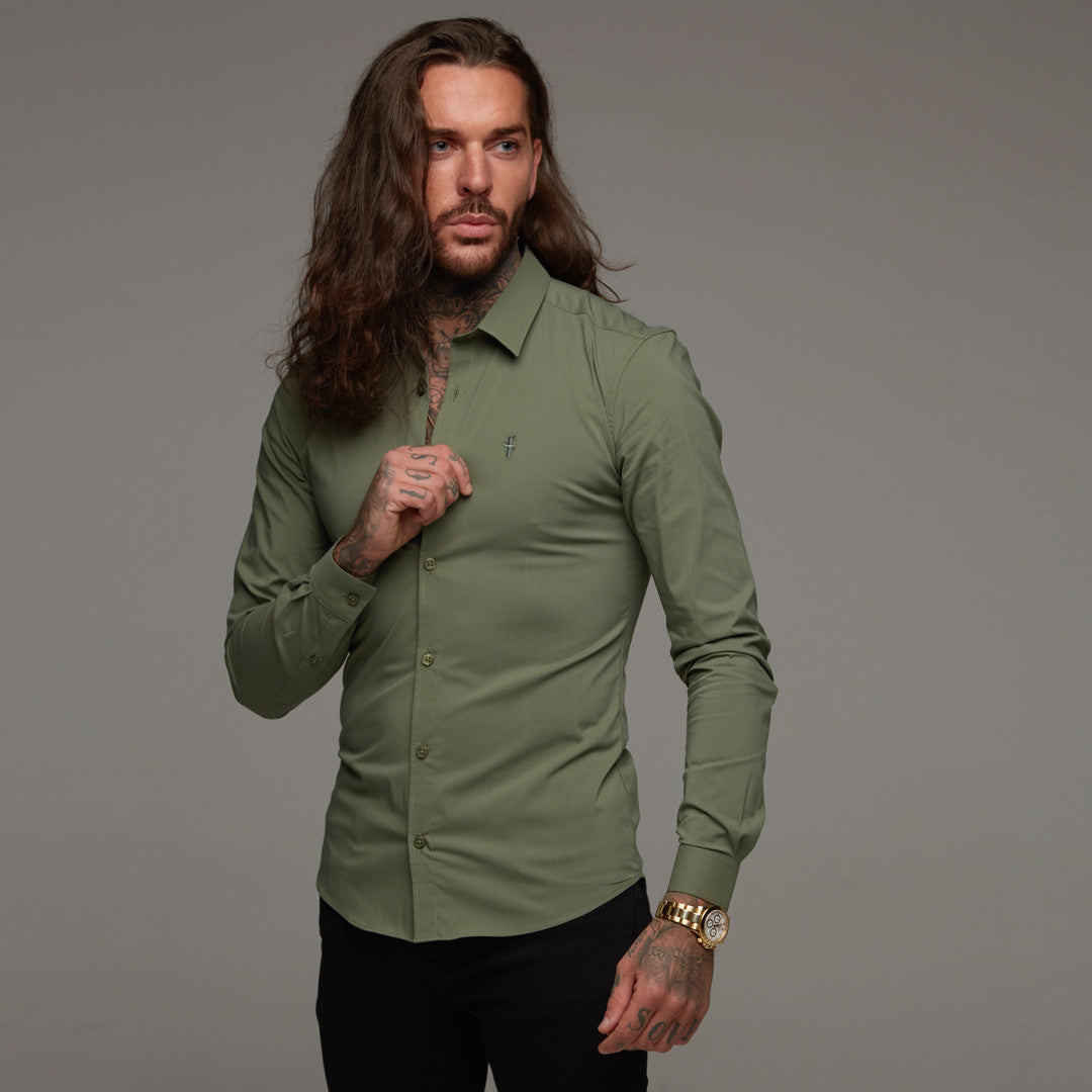 Super Slim Stretch Classic Khaki - FS233