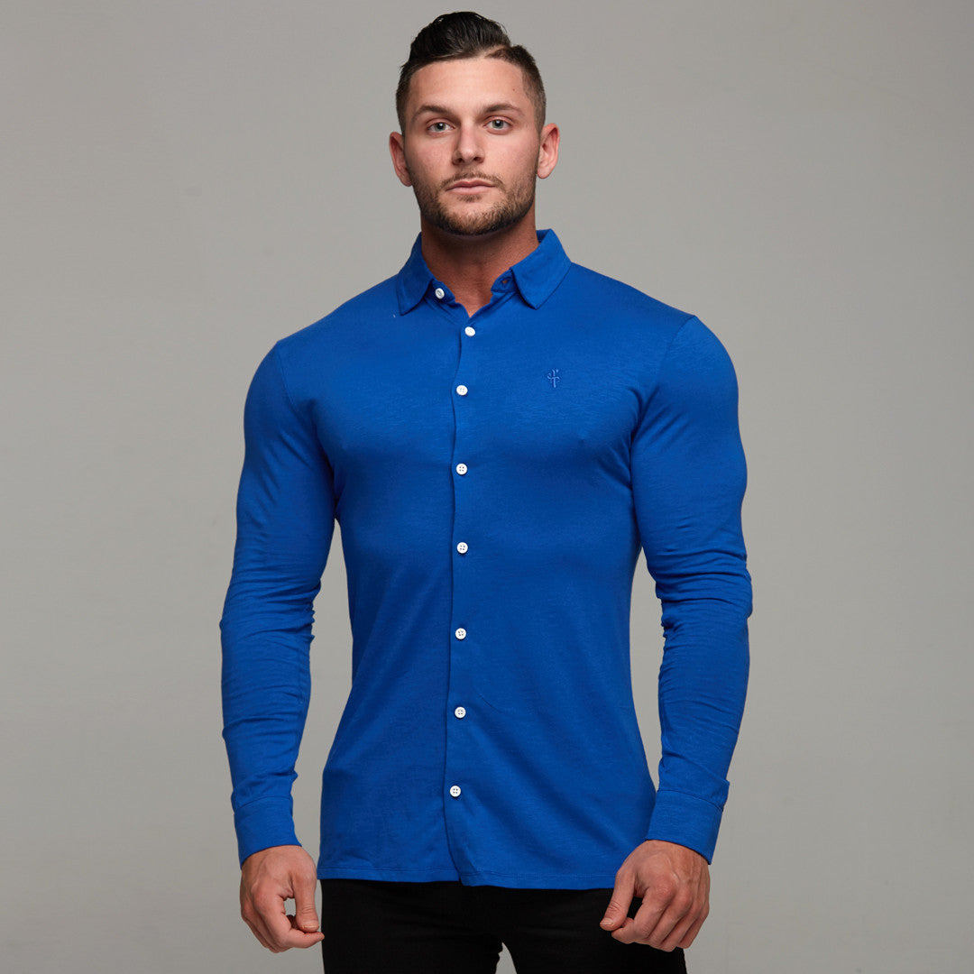 Super Slim Royal Blue Jersey - FSH02 (LAST CHANCE)
