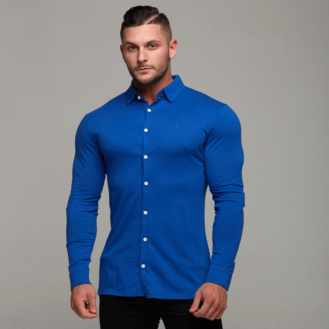 Super Slim Royal Blue Jersey - FSH02 (LAST CHANCE)