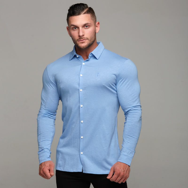 Father Sons Super Slim Baby Blue Jersey - FSH04 (LAST CHANCE)