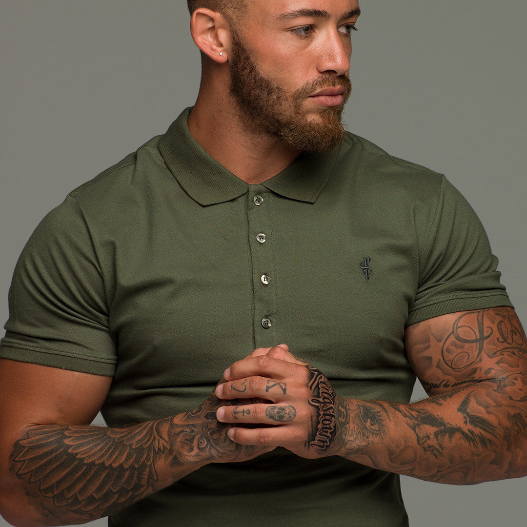 Classic Khaki Polo Shirt - FSH043