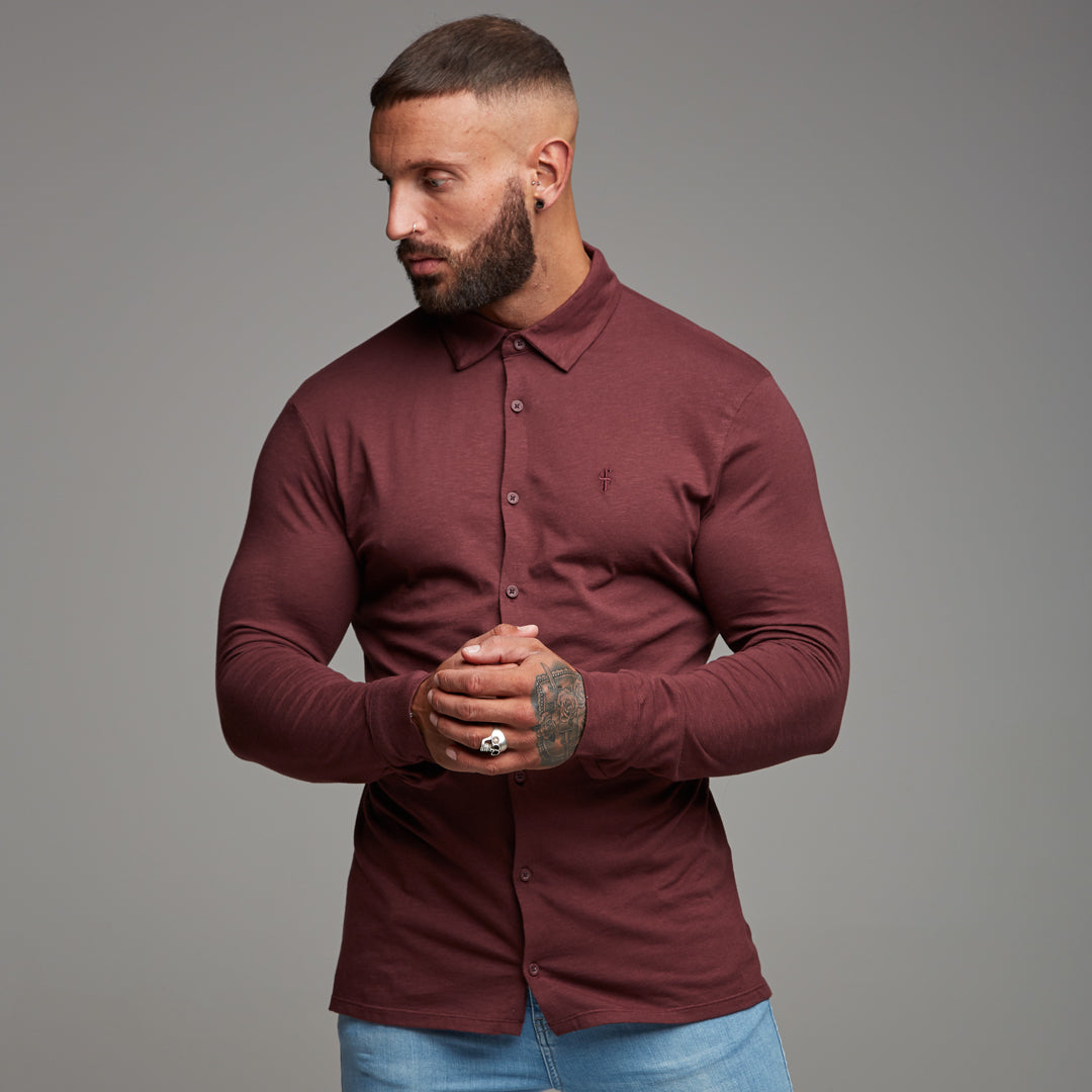 Burgundy Jersey - FSH010 (LAST CHANCE)