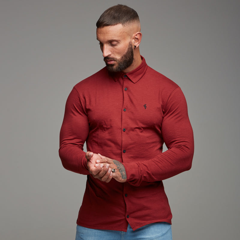 Father Sons Super Slim Oxblood Jersey - FSH03 (LAST CHANCE)