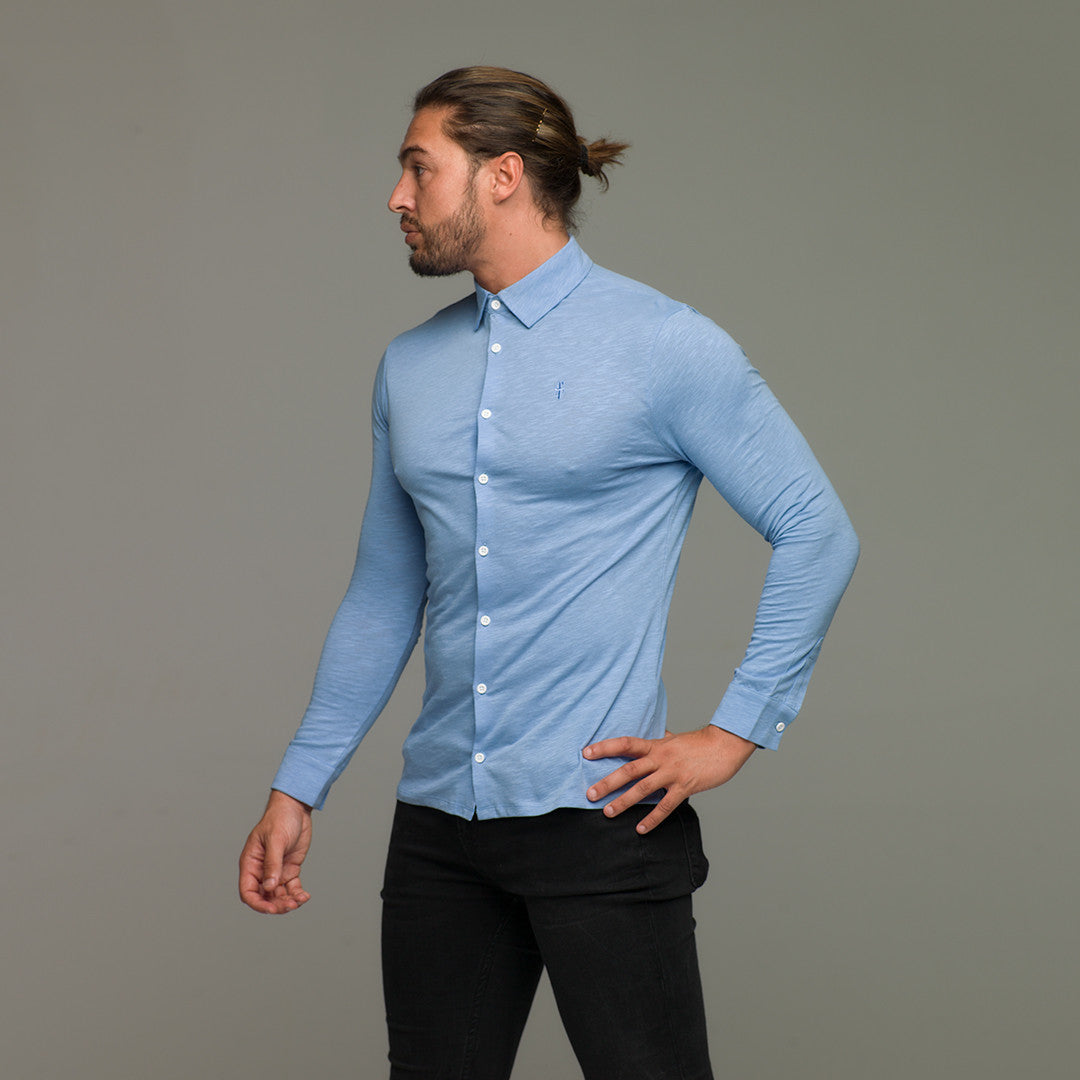 Super Slim Baby Blue Jersey - FSH04 (LAST CHANCE)