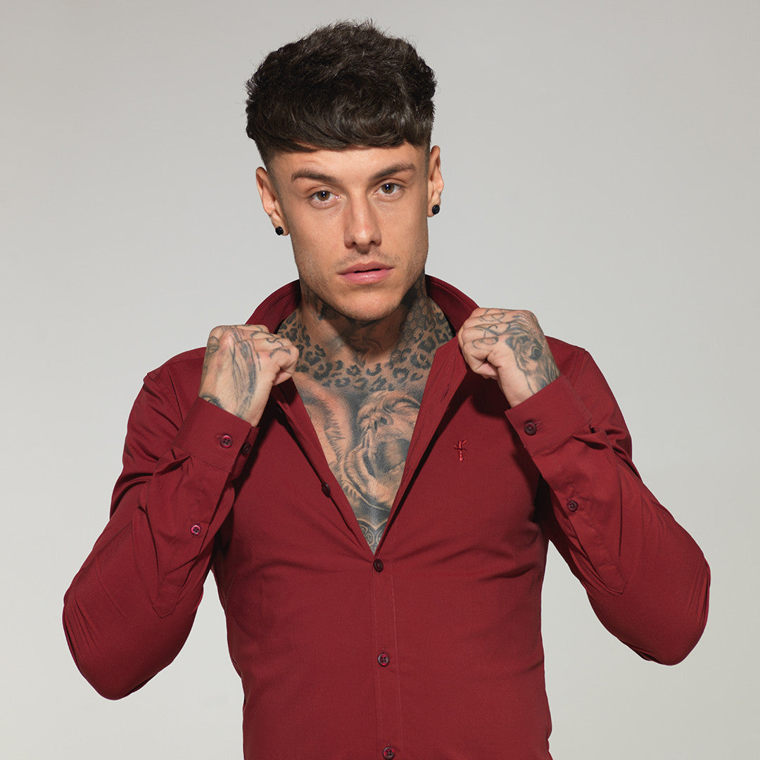 Super Slim Stretch Classic Oxblood Red - FS141