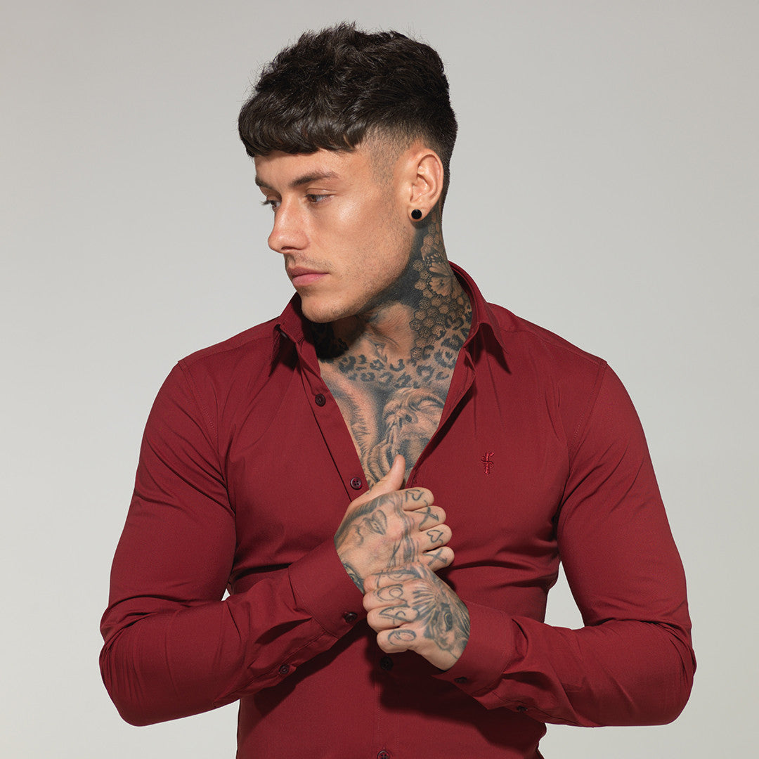 Super Slim Stretch Classic Oxblood Red - FS141