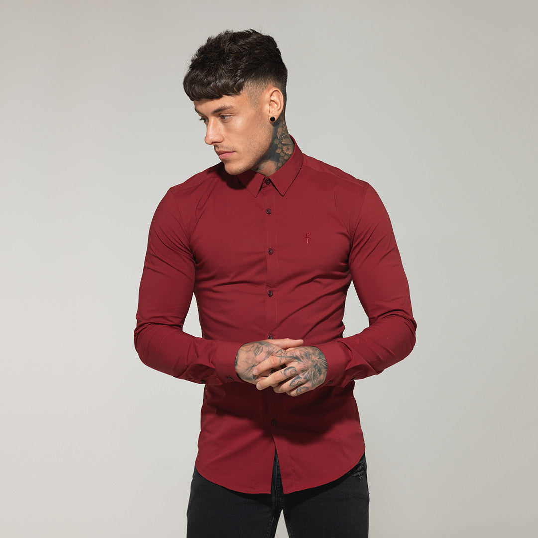 Super Slim Stretch Classic Oxblood Red - FS141