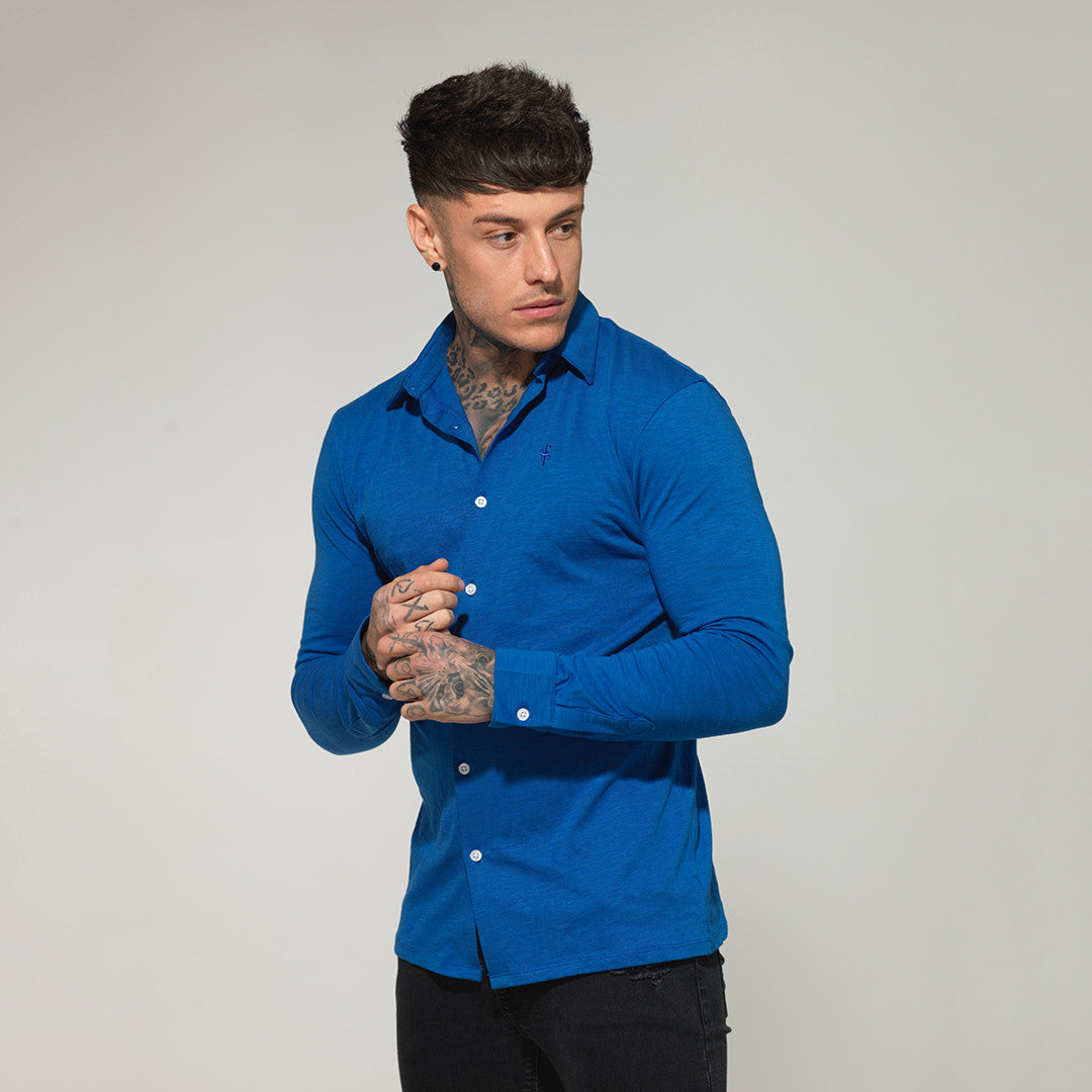 Super Slim Royal Blue Jersey - FSH02 (LAST CHANCE)