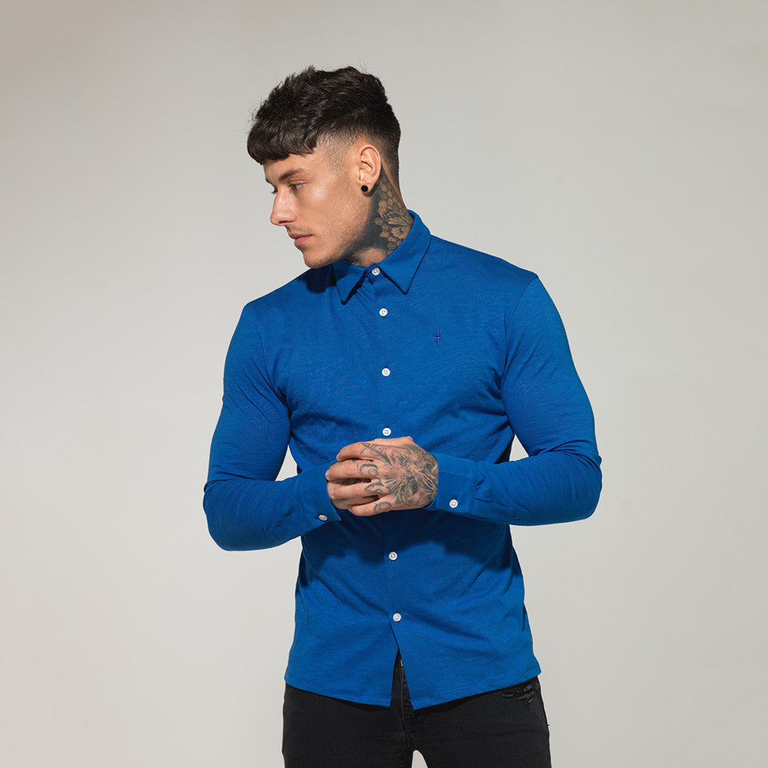 Super Slim Royal Blue Jersey - FSH02 (LAST CHANCE)