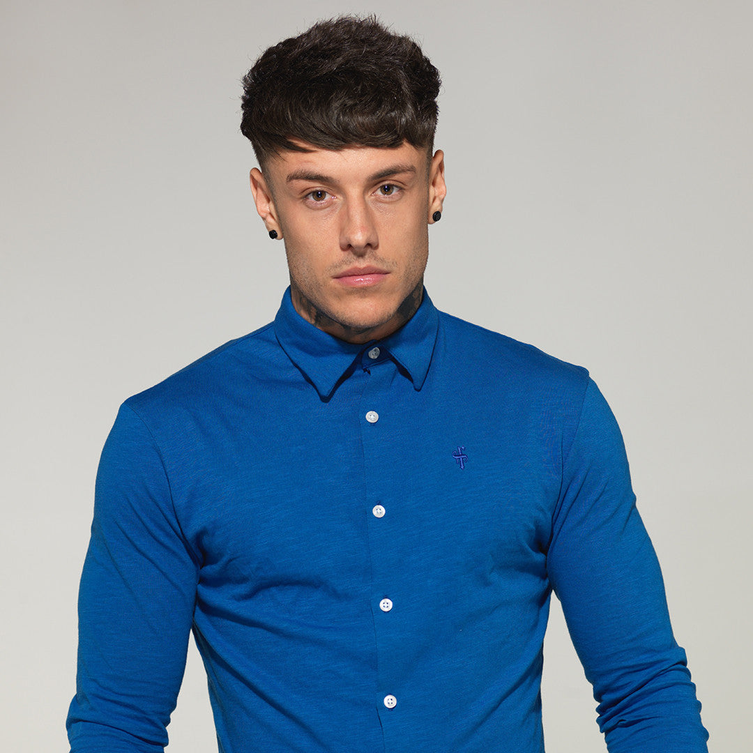Super Slim Royal Blue Jersey - FSH02 (LAST CHANCE)