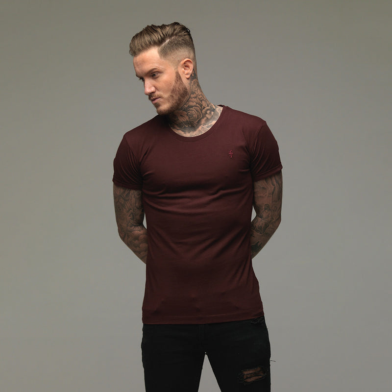 Father Sons Classic Burgundy Crew  - FSH074