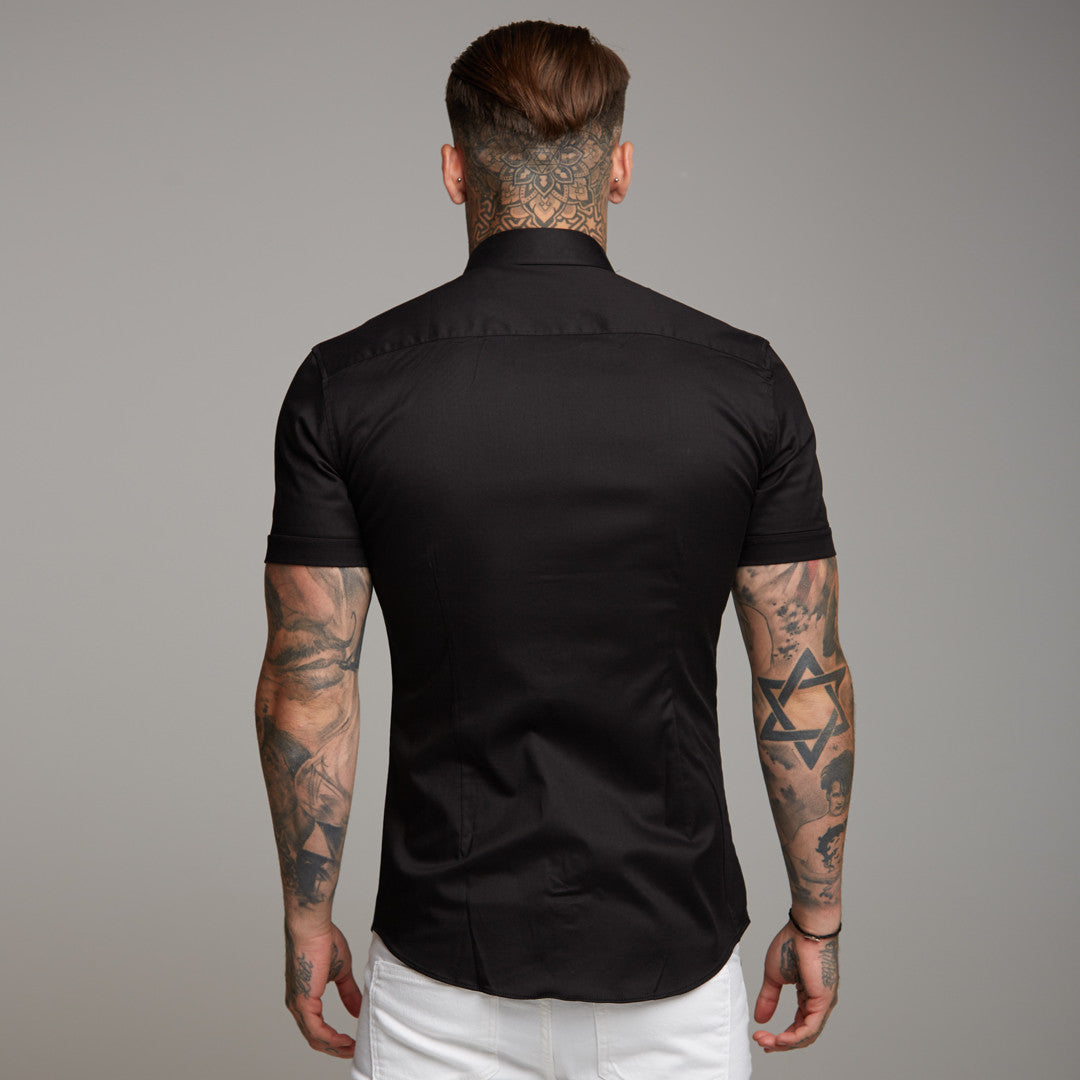 Super Slim Luxe Ultra Stretch Classic Black Short Sleeve -  FS227