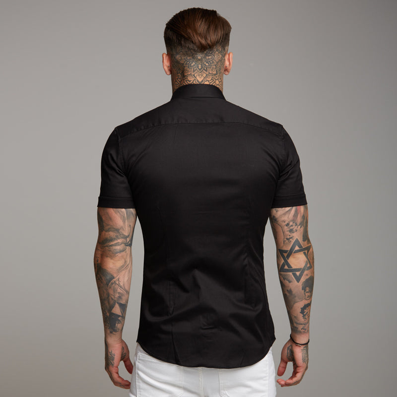 Father Sons Super Slim Luxe Ultra Stretch Classic Black Short Sleeve -  FS227