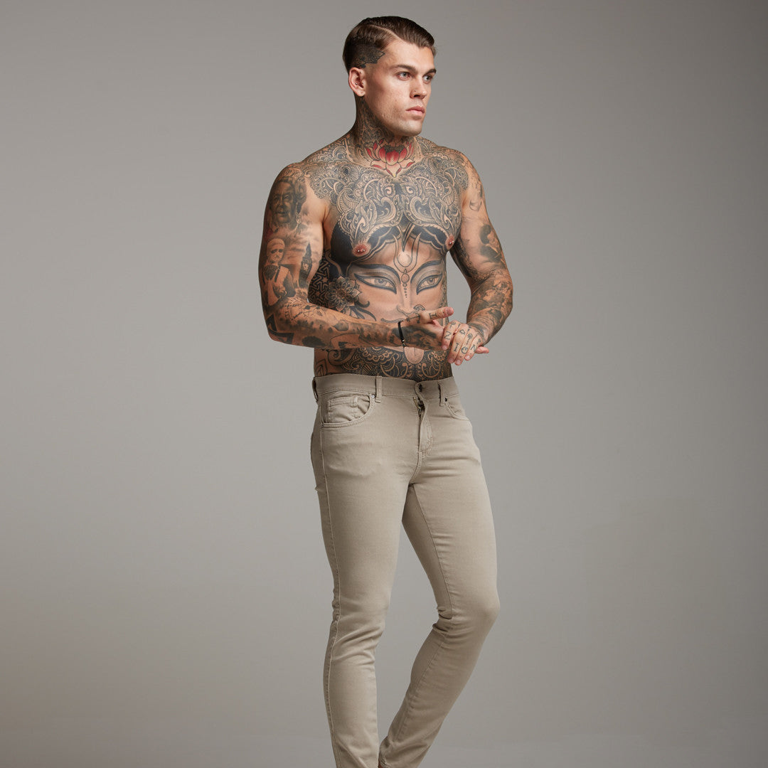 Ultra Stretch Beige Jeans - FSH272