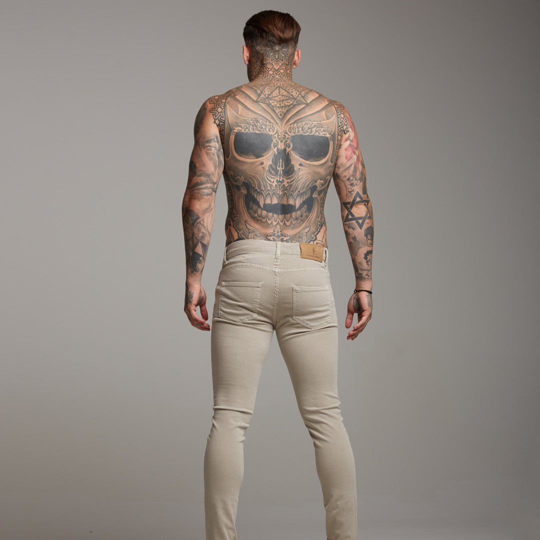 Ultra Stretch Beige Jeans - FSH272
