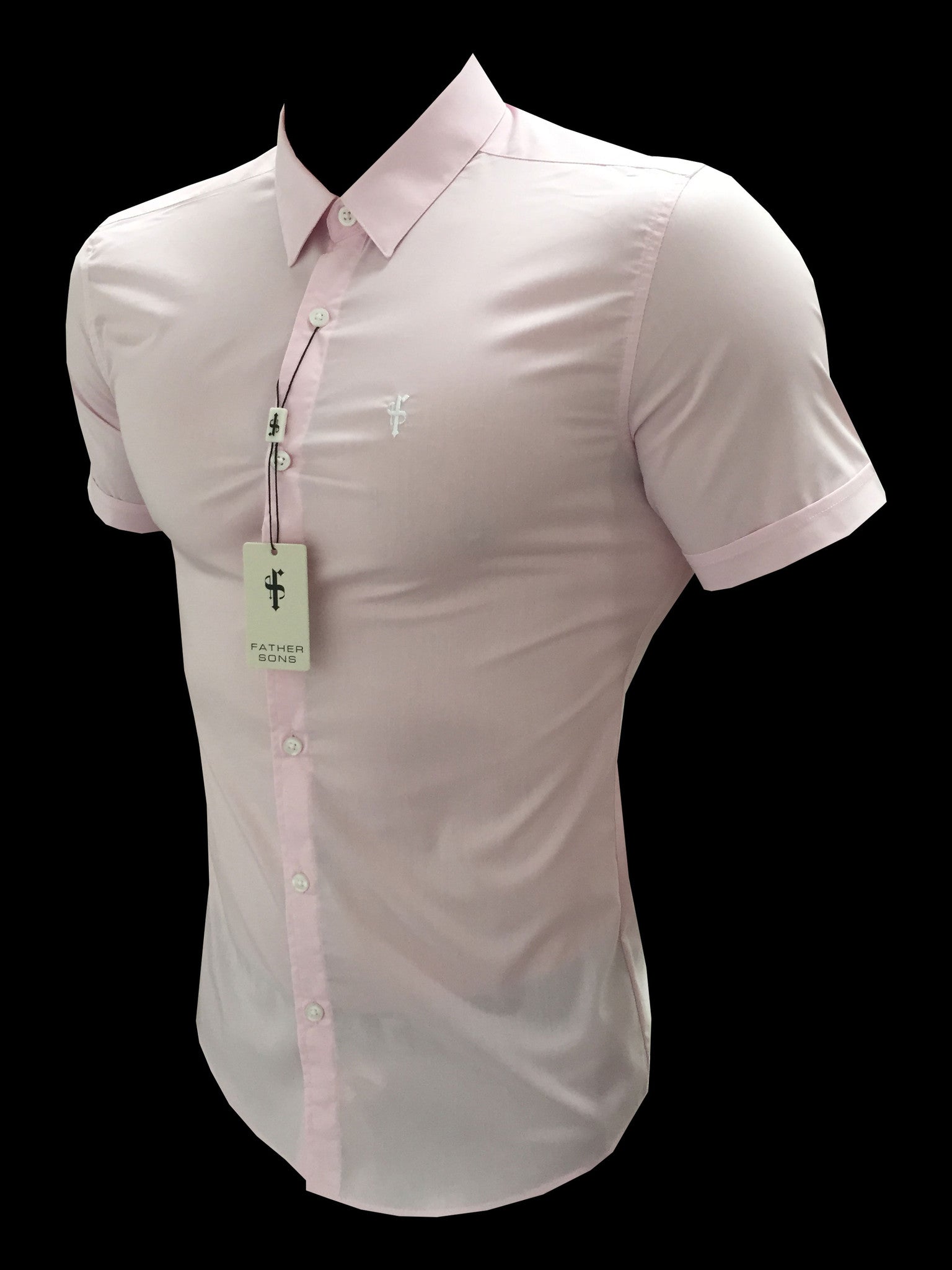 Super Slim Stretch Classic Pink Short Sleeve - FS184