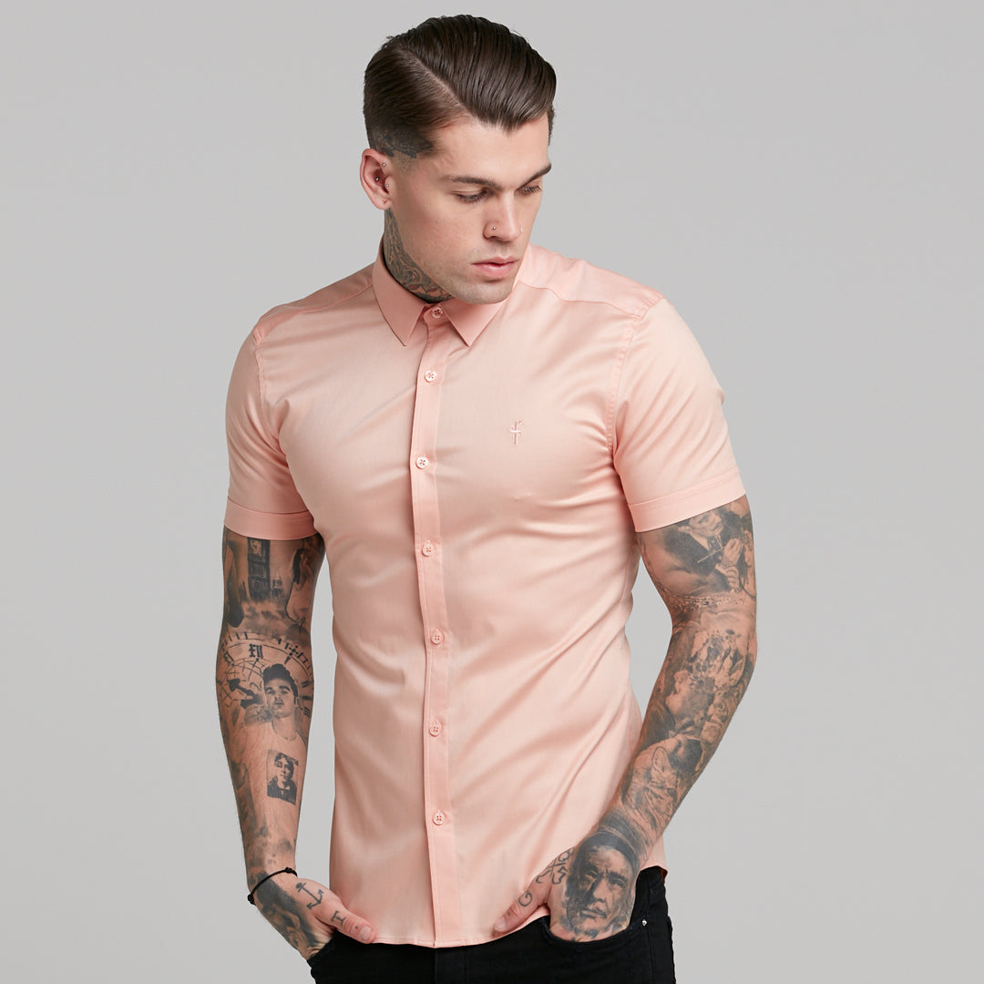 Super Slim Luxe Ultra Stretch Peach Short Sleeve -  FS382