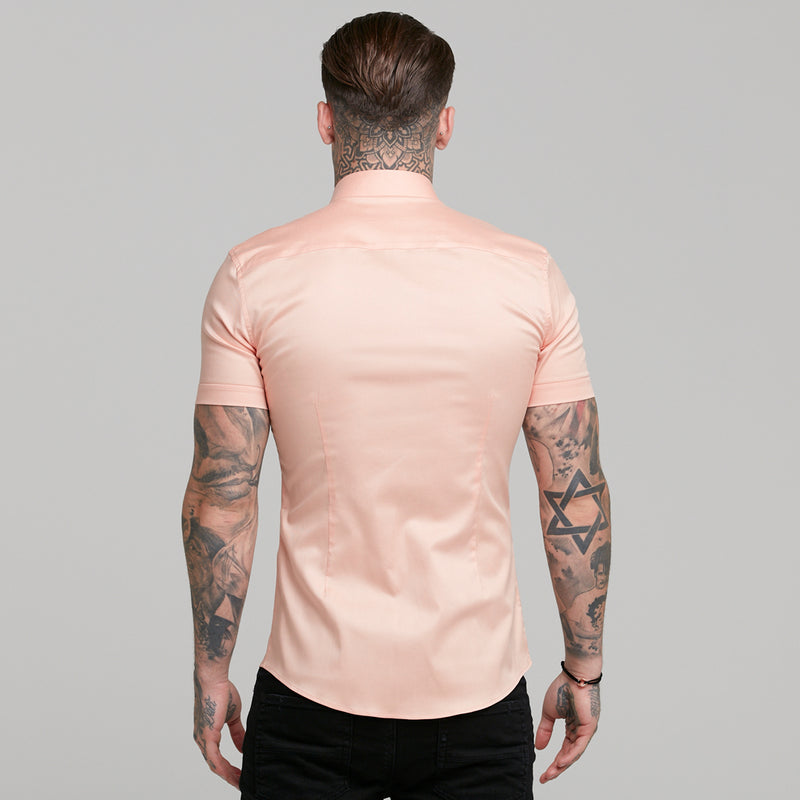 Father Sons Super Slim Luxe Ultra Stretch Peach Short Sleeve -  FS382