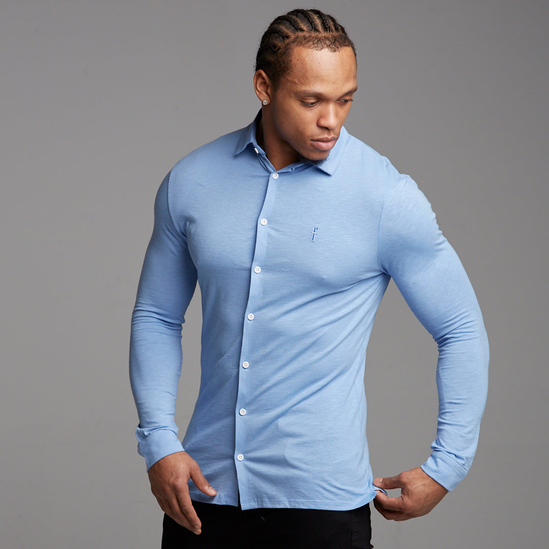 Super Slim Baby Blue Jersey - FSH04 (LAST CHANCE)