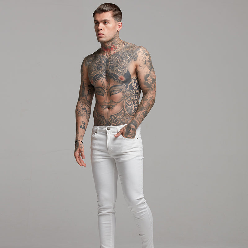 Father Sons Ultra Stretch White Jeans - FSH259