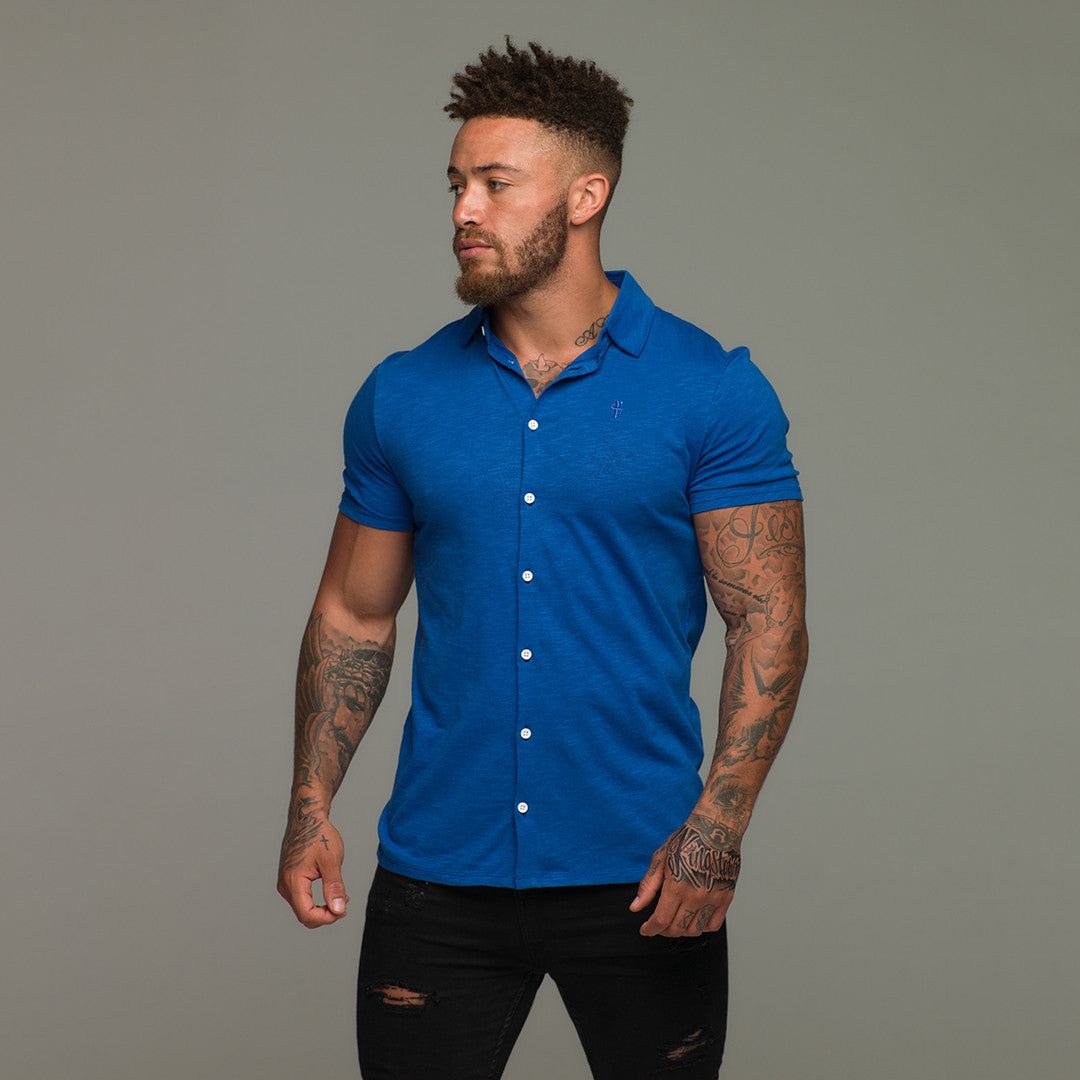 Royal Blue Jersey Short Sleeve - FSH013 (LAST CHANCE)