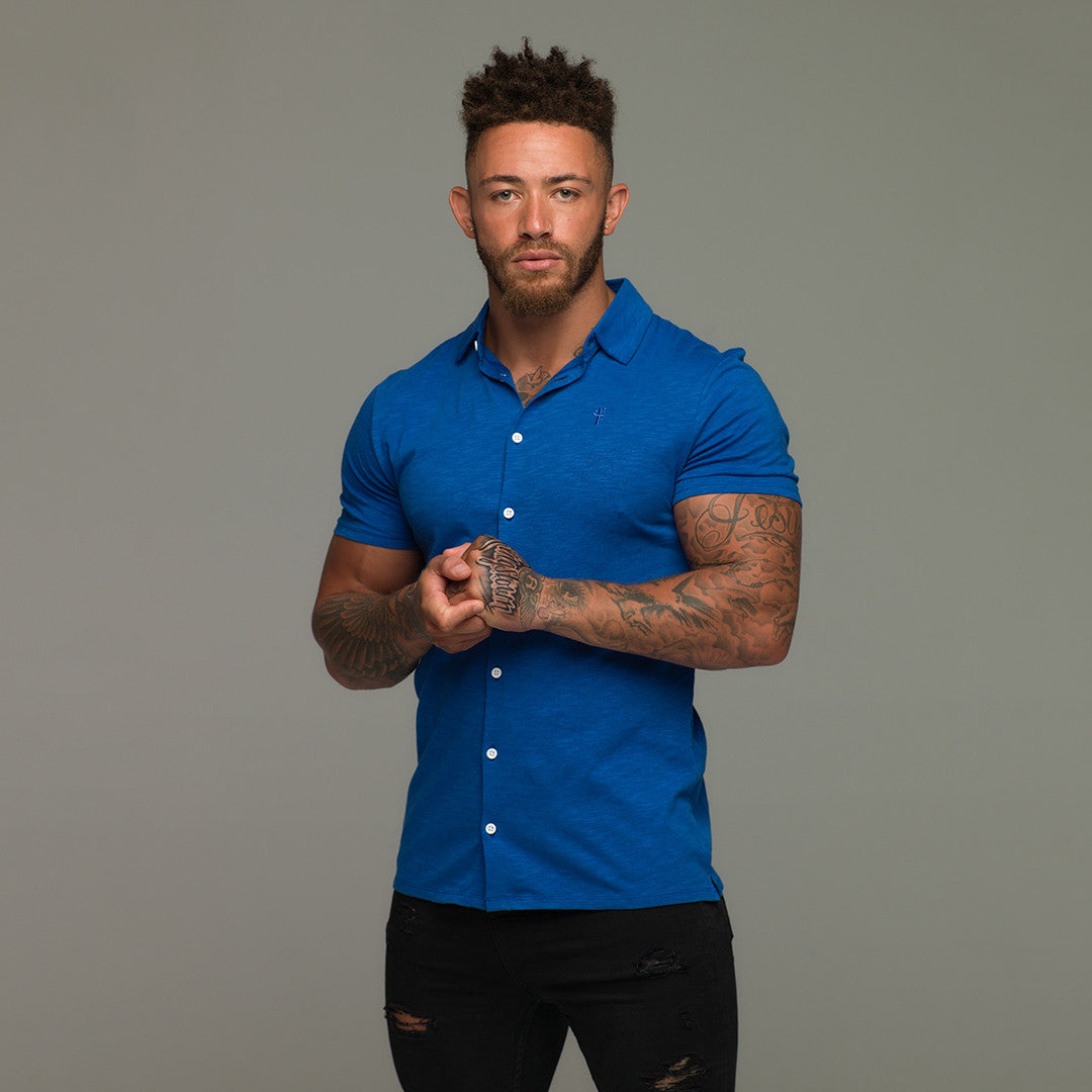 Royal Blue Jersey Short Sleeve - FSH013 (LAST CHANCE)