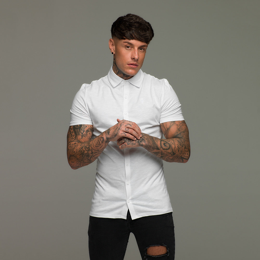 White Jersey Short Sleeve - FSH020 (LAST CHANCE)