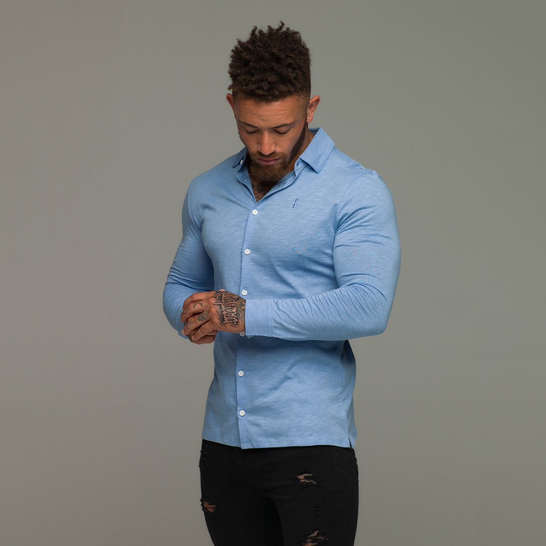 Super Slim Baby Blue Jersey - FSH04 (LAST CHANCE)
