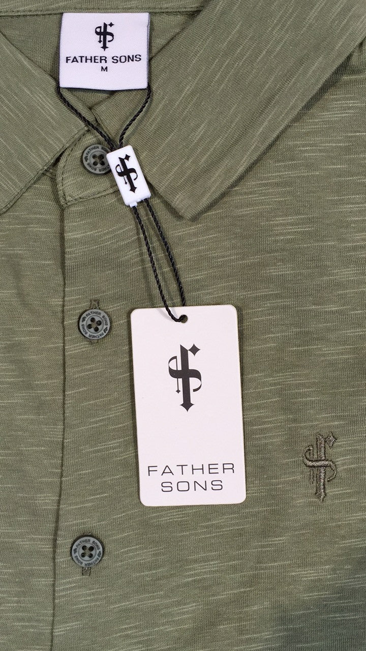 Super Slim Khaki Jersey Short Sleeve - FSH014 (LAST CHANCE)