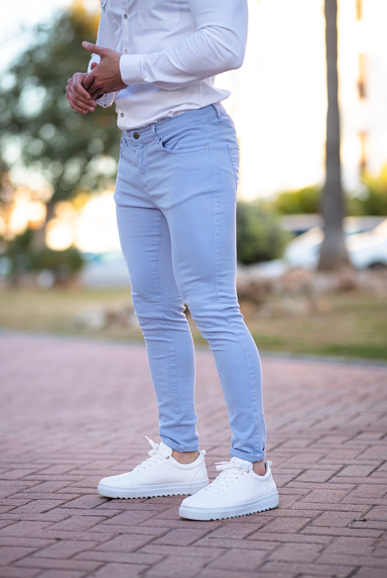 Slim Pale Blue Jeans - FSH135 (LAST CHANCE)