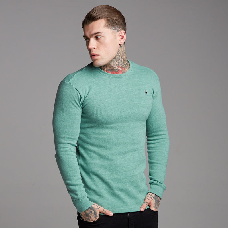 Father Sons Classic Green Super Slim Sweater - FSH233