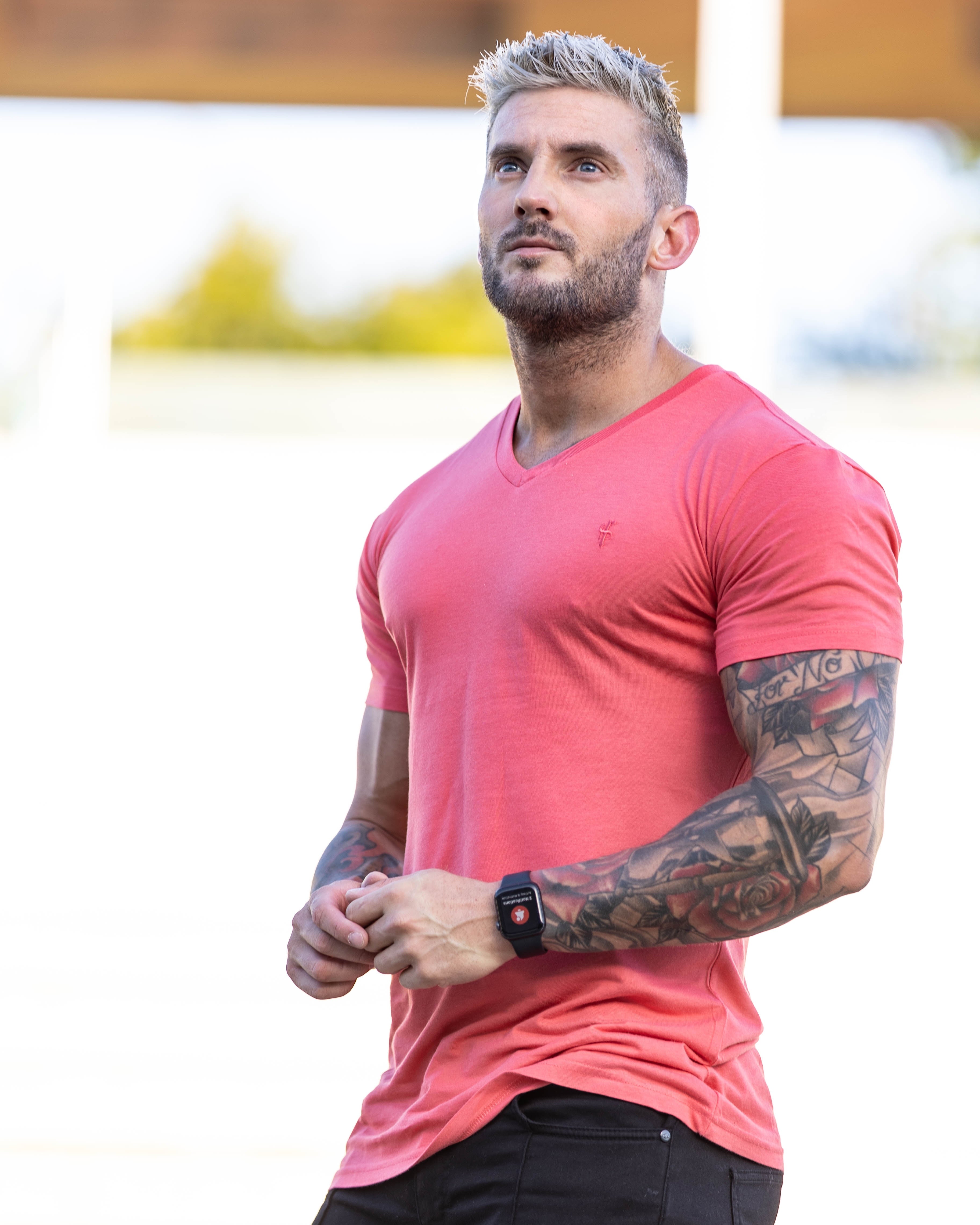 Classic Coral V Neck - FSH763