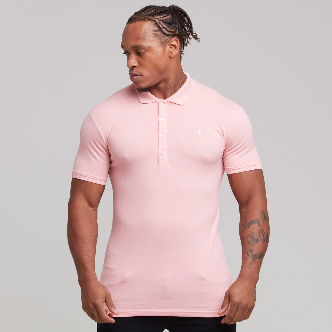 Classic Rose Pink Polo Shirt - FSH246