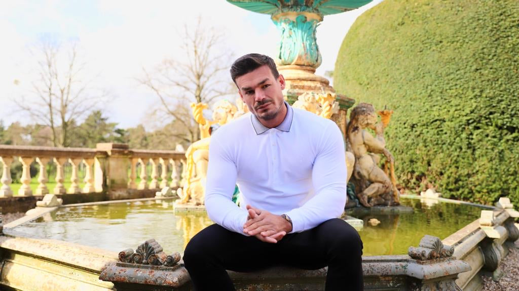 Classic White Honeycomb Textured Polo Shirt with Contrast Collar Long Sleeve  - FSH423