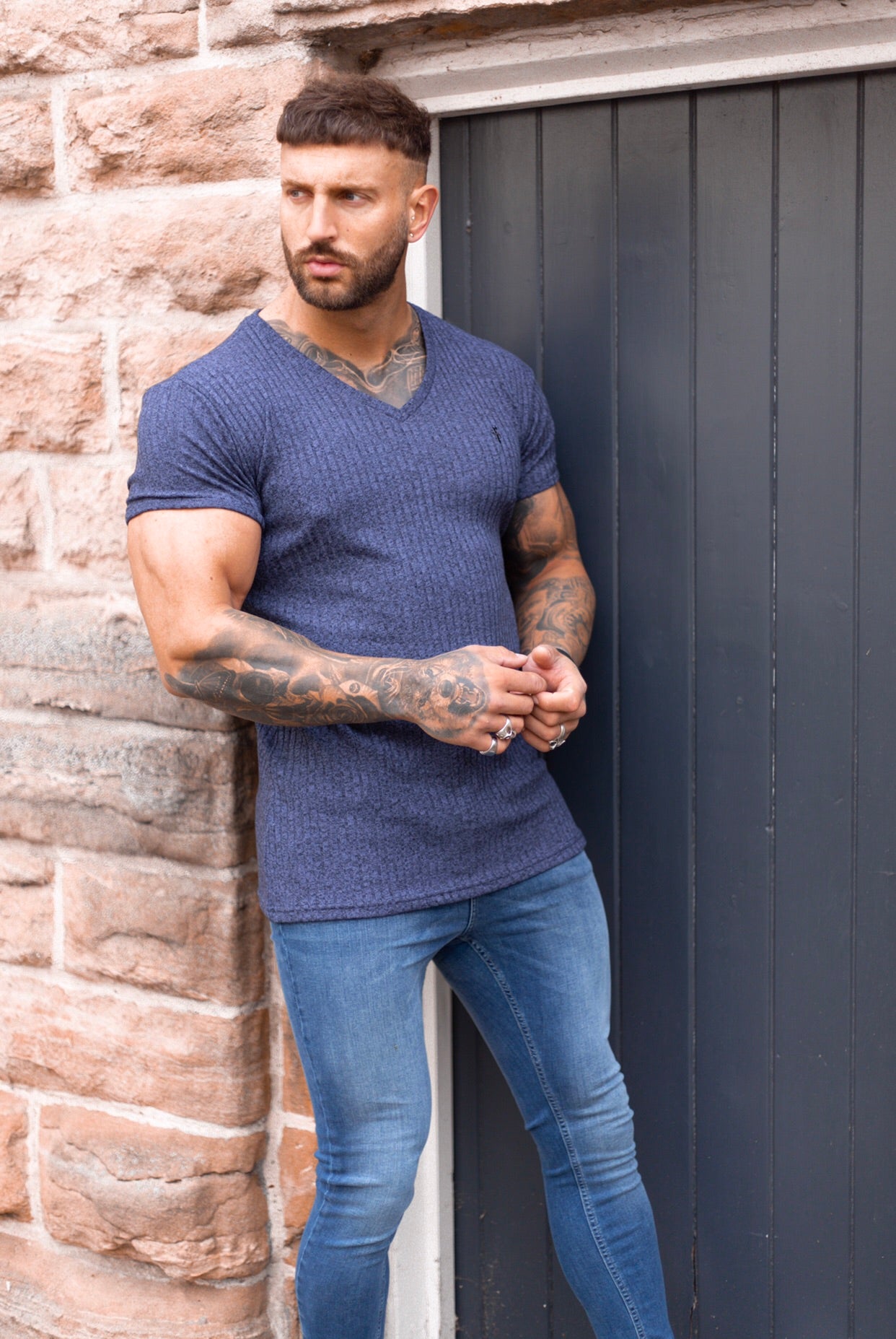 Slim Stretch Denim Blue Jeans - FSH402