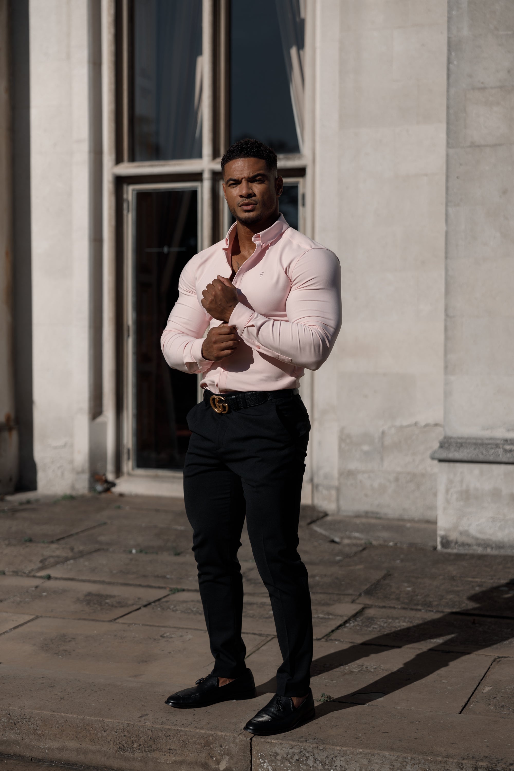 Super Slim Scuba Pink Long Sleeve Stretch - FS880