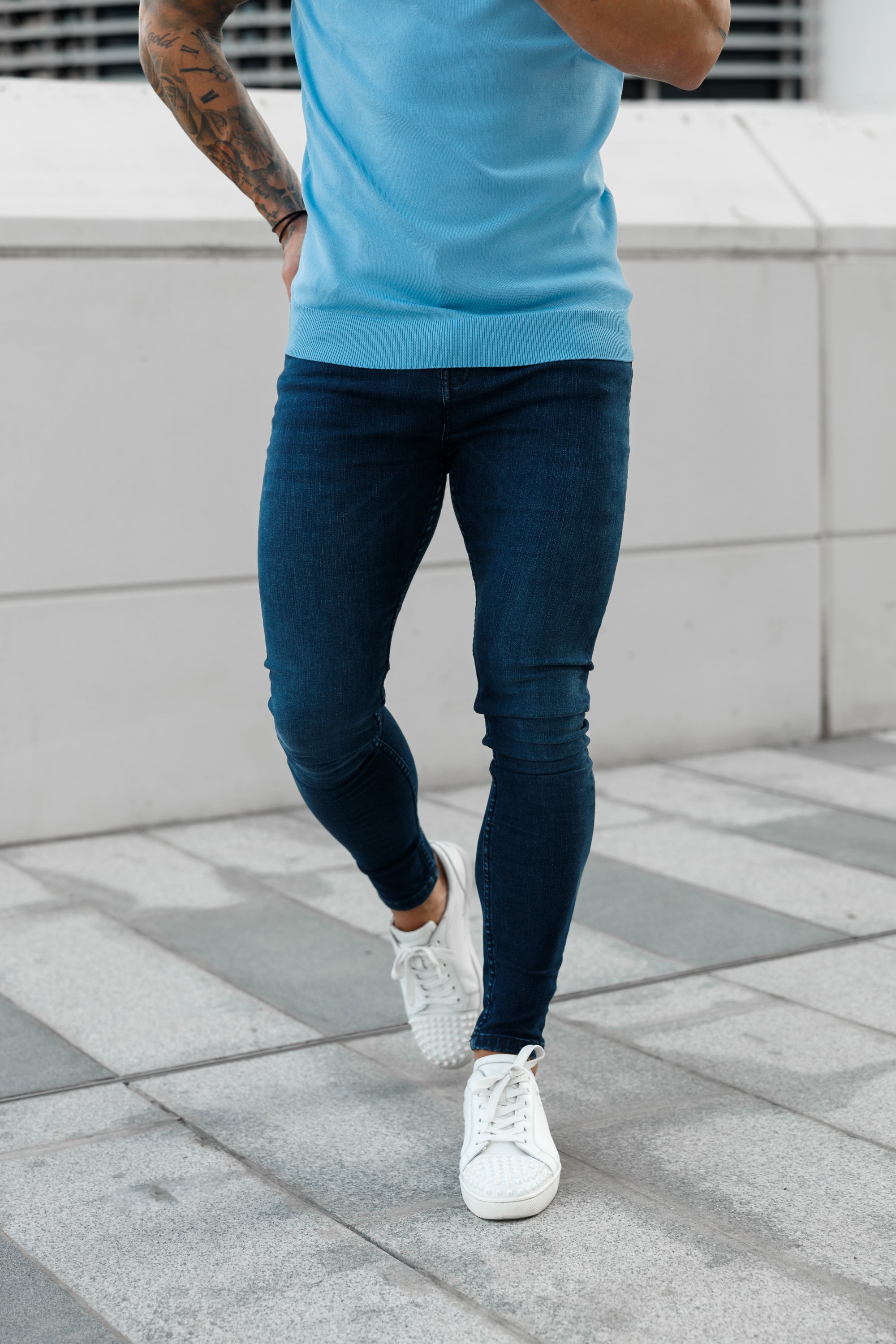 Ultra Stretch Navy Slim Jeans - FSJEAN001